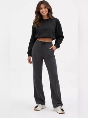 Lululemon Softstreme High-Rise Pants Sweatpants Dark Gray "Black" Size 16
